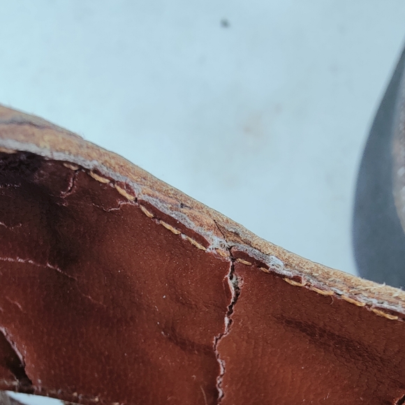 Sunsteps Men's Cognac Hand Woven Leather Slip On Loaders Sandals, Sz 10 - Picture 11 of 12